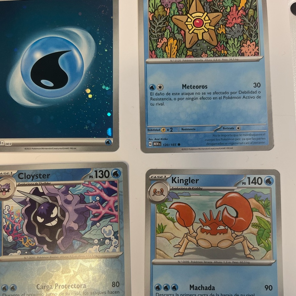 💙ALL BLUE RANDOM POKEMON COLLECTABLE CARDS(in Spanish) - Picture 2 of 4